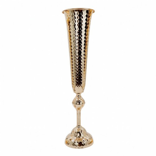 Metal vase with pedestal - pedestal, base