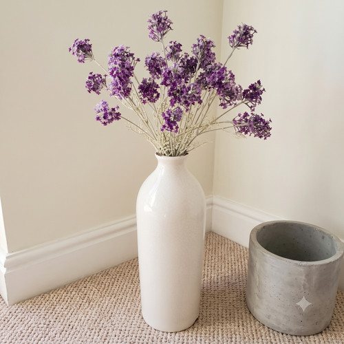 Tall ceramic floor vase - floor,