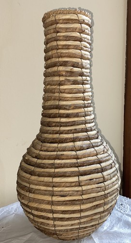 Natural floor flower vase - natural,