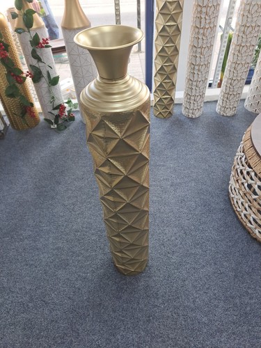 Decorative gold floor - gold, vase