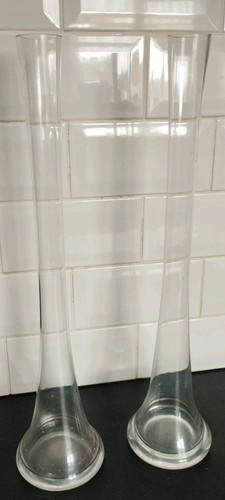 Set glass vase flat - set,