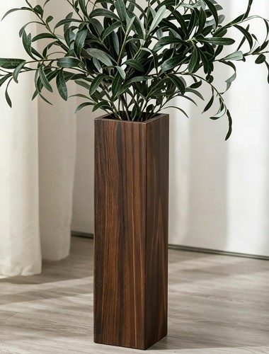 Hanobe wooden large floor - large, vase