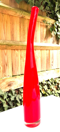 Art glass floor vase - 70cm, tall