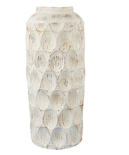 54cm tall metal vase white - tall,