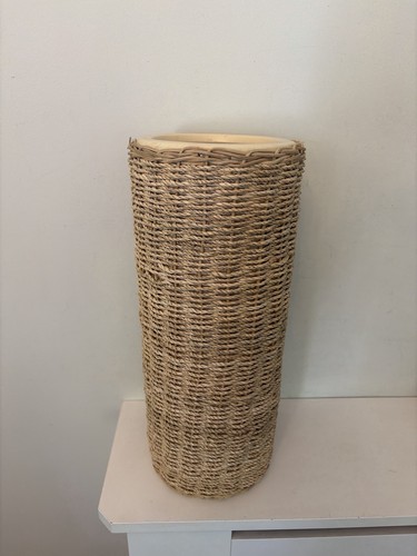 Hkl marked woven tall ceramic - marked,