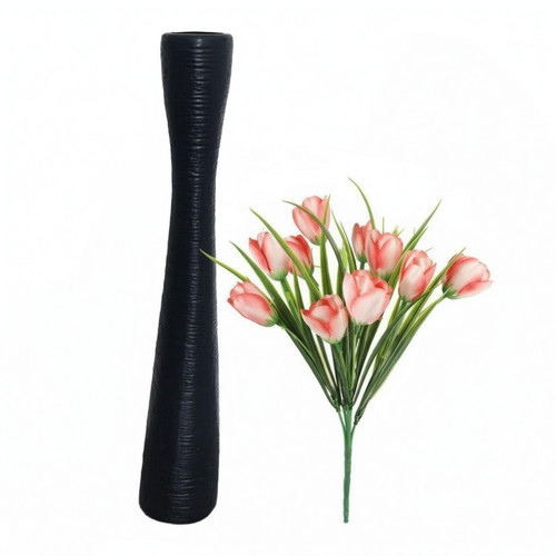 Tall floor vase with - tall,