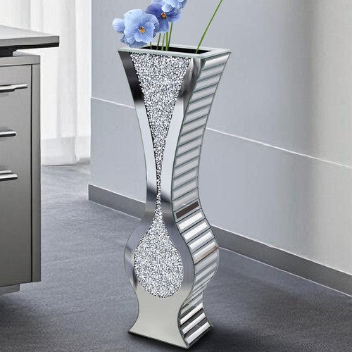 Large vases tall crushed - tall,