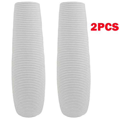 Tall floor vase - tall, white