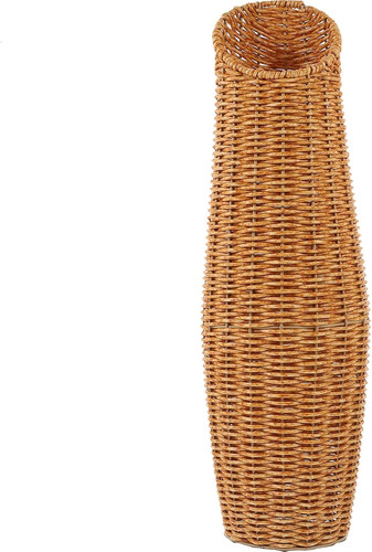 Rattan woven vase tall floor - woven,