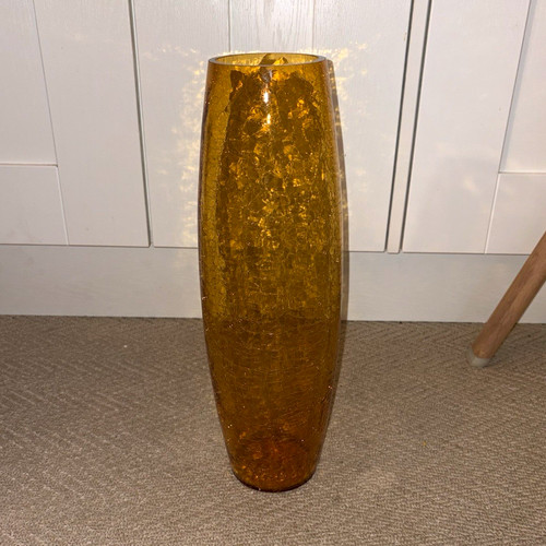 Tall amber glass - tall, decorative