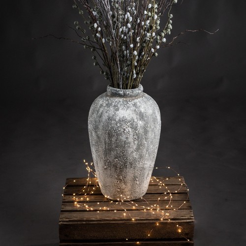 Large rustic ceramic vase 45cm - vase,